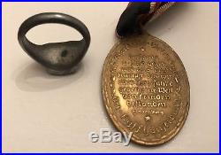 WW1 German Iron Cross Screwback EK1 Medal Wound Badge Hindenburg Veterans Ring