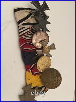 WW1 German Non Combatant Reserve Officer's Medal Bar Red Cross Double Awards