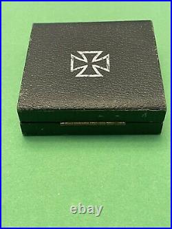 WW1 German Prussian Iron Cross 1st Class Medal Case with Paper Pin/Badge/Award