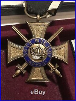 WW1 German/Prussian Order of the Crown with Swords Medal/Pin/Badge/Award