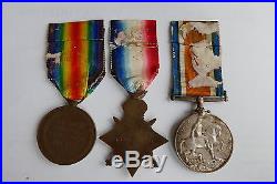 WW1 Group of 3 Medals to CAPT. F. B. BENHAM R. F. A. Killed in Action 1916 NO RES