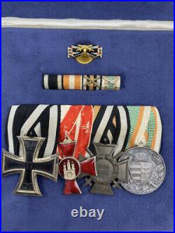 WW1 Imperial German Medal Group in Case Hanseatic Iron Cross