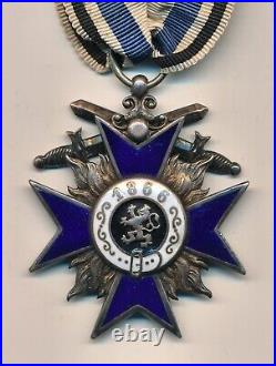 WW1 Imperial German bavarian war merit cross badge medal enamel ribbon bar pin