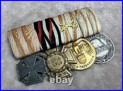 WW1 Imperial German pin cross badge medal uniform WW2 Vet iron parade ribbon bar