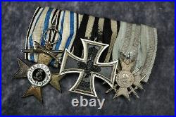 WW1 Imperial German pin iron cross badge medal uniform WW2 parade ribbon mount