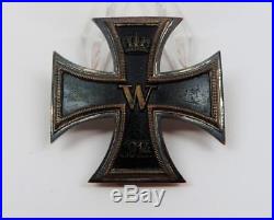 WW1 Iron Cross NAVY brass core pin medal badge Imperial WW2 German uniform award