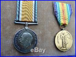Ww1 Medals Framed & Death Memorial Plaque Casualty Killed In Action Buffs