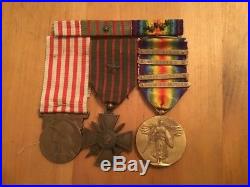 WW1 MEDAL GROUP WithRIBBON BAR