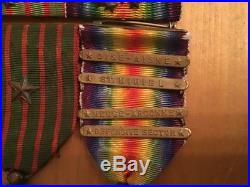 WW1 MEDAL GROUP WithRIBBON BAR