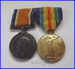 Ww1 Medal Pair Royal Irish Fusiliers 8