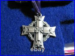 WW1 MEMORIAL CROSS Medal- Ribbon and Original case. Item #8650