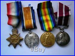 WW1 MID MSM bravery medal group Sgt Gostling MGC 7th Suffolk Regiment
