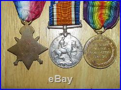 WW1 Medal Group 1914-1915 Star Trio 5th Canadian Infantry Western Cavalry