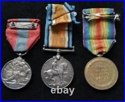 WW1 Medal Group Victory, War & Imperial Service Medals Blake Spr Royal Engineers