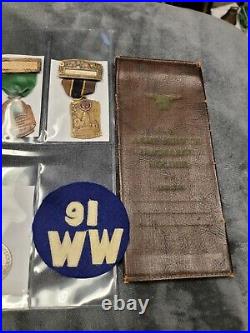 WW1 Medal Grouping 361st Infantry WIA 91st Division Oregon Veteran Rare Grouping