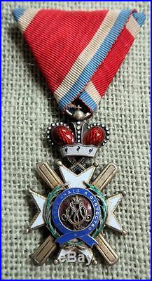 WW1 Medal award military pin Merit enamel Serbia Order the Cross of Takovo badge