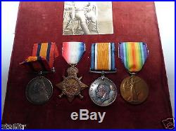 WW1 Medal group 13685 Pte W. DOXSEY. R. WAR. R. QSA Royal Warwickshire Regiment
