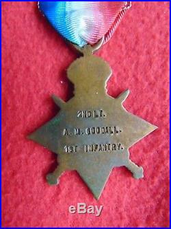 WW1 Medals Lieutenant Goodall South African Infantry Manchester University KIA