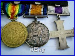 WW1 Military Cross MID medal group Lt Dunkley RE & 59th Regt from Wolverhampton