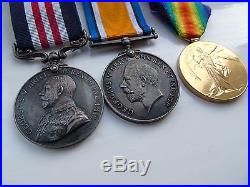 WW1 Military Medal group of 3 Worcestershire Regiment Territorial 1917 JONES