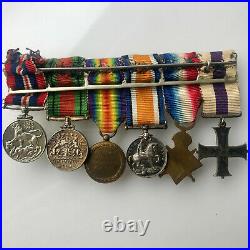 WW1 Miniature Dress Medal Military Cross, 1914/15 Star, British War & Victory