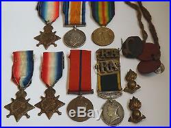 WW1 & Police Medal Imposters Group Gallipoli Vet 1914/15 Stars Middlesex Rgt
