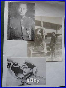 WW1 RFC Medals RFC Pilot KIA by Werner Voss Blue Max German Air Ace Very Rare