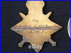 WW1 Rare 2 bar Territorial Force Efficiency Medal Group, v. Low Number, London Rgt