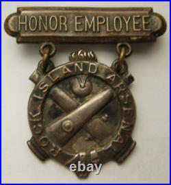 WW1 Rock Island Armory Worker Honor Employee Award Medal 1918