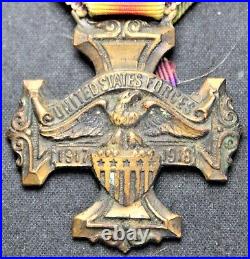 WW1 Service Medal Cross for Harrisonburg, VA Rockingham County US Vintage