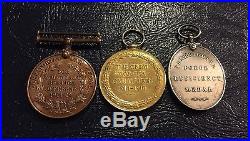 Ww1 Territorial Force War Medal, Victory & T. F. E. M 1202 Pte A. J. Moore R. A. M. C