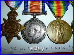 WW1 / Territorial Group of (5) Medals to Black Watch / Canadian Engineers