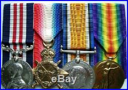 WW1 Trio & Military Medal bravery Gallipolli Somme W Brown 21st Bttn London Rgt
