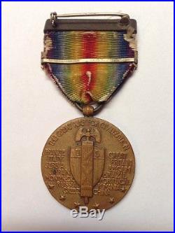 Ww1 Usn U. S. Navy Destroyer Victory Medal With Clasp George R Litton
