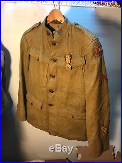 WW1 US 41st Infantry Division Uniform Bullion Patch And Victory Medal B143