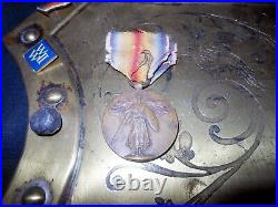 WW1 US Army 32nd Inf. Div. BATTLEFIELD RELIC DISPLAY CAPT. LEO KOSAK RARE