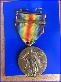WW1 US Army Defensive Bar Victory Medal + 88th Infantry Division named grouping
