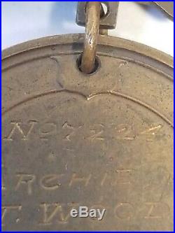 WW1 US Marine Corps Good Conduct Medal NAMED NUMBERED 1913 1917 MG Corps
