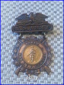 WW1 U. S. Army War A. E. F. Service Medal