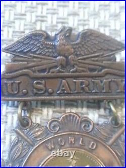 WW1 U. S. Army War A. E. F. Service Medal