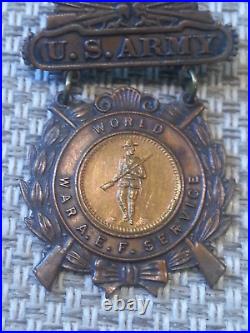 WW1 U. S. Army War A. E. F. Service Medal