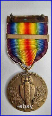 WW1 Victory Medal Submarine Clasp WWI Great War For Civilization World War 1