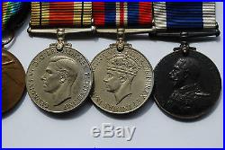 WW1 WW2 British Royal Navy Long Service Good Conduct group Six Medals