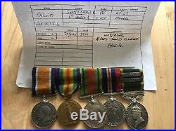 WW1/WW2 Medal Group. Long service. Territorial Efficiency Medal. Swansea. 6th Welsh