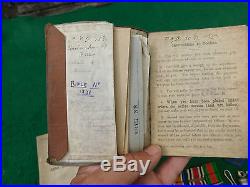 WW1/WW2 POLICE MEDAL GROUP OF 4 A. & S. H. + RARE EPHEMERA Army Book 136 etc