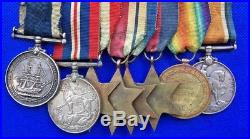 WW1 WW2 Rare Navy Medal Group of 8 HMS Glorious Aircraft Carrier Mystery