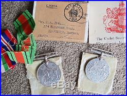 WW1 mercantile & other medals, badges, certificate, photos, ephemera + Ost family