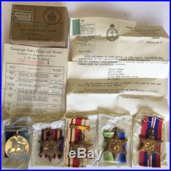 WW2 1939-45 Atlantic Africa Burma Star War Medal Pacific Clasp Boxed Whitting