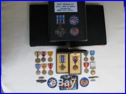WW2 5th & 8th Army Air Corps Group, Named DFC & Air Medal