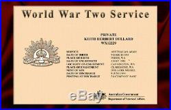WW2 AUSTRALIAN PACIFIC KOKODA 5 MEDAL GROUP ANZAC DULLARD Western Australia